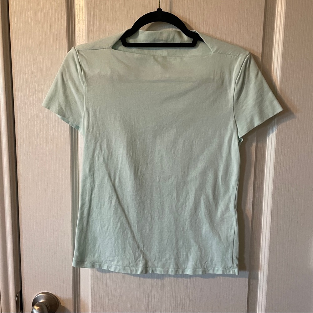 Kate Spade Saturday mint green short sleeve t shirt size S